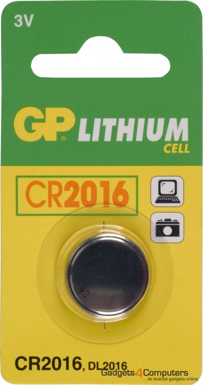 GP Lithium Knoopcel CR2016 3V