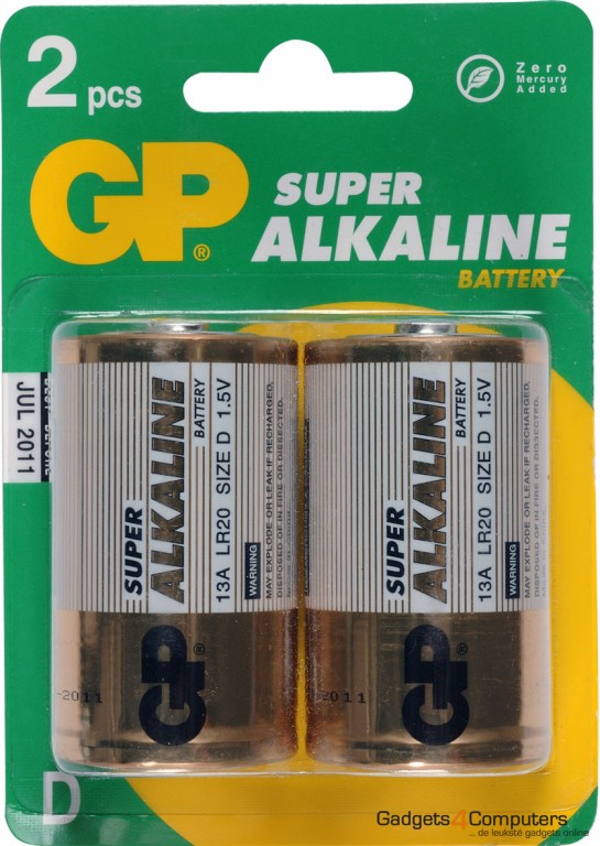 GP Super Alkaline (D) Batterijen 1.5V