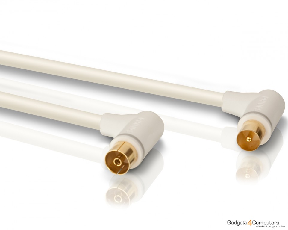 Coaxial Cable, 3 Meter Hoekconnector (Gold)