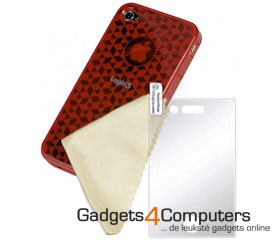 Deluxe TPU Case Iphone 4 Rood