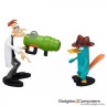 Phineas and Ferb - Agent P & DR Doofenshmirtz + Gun - Figures